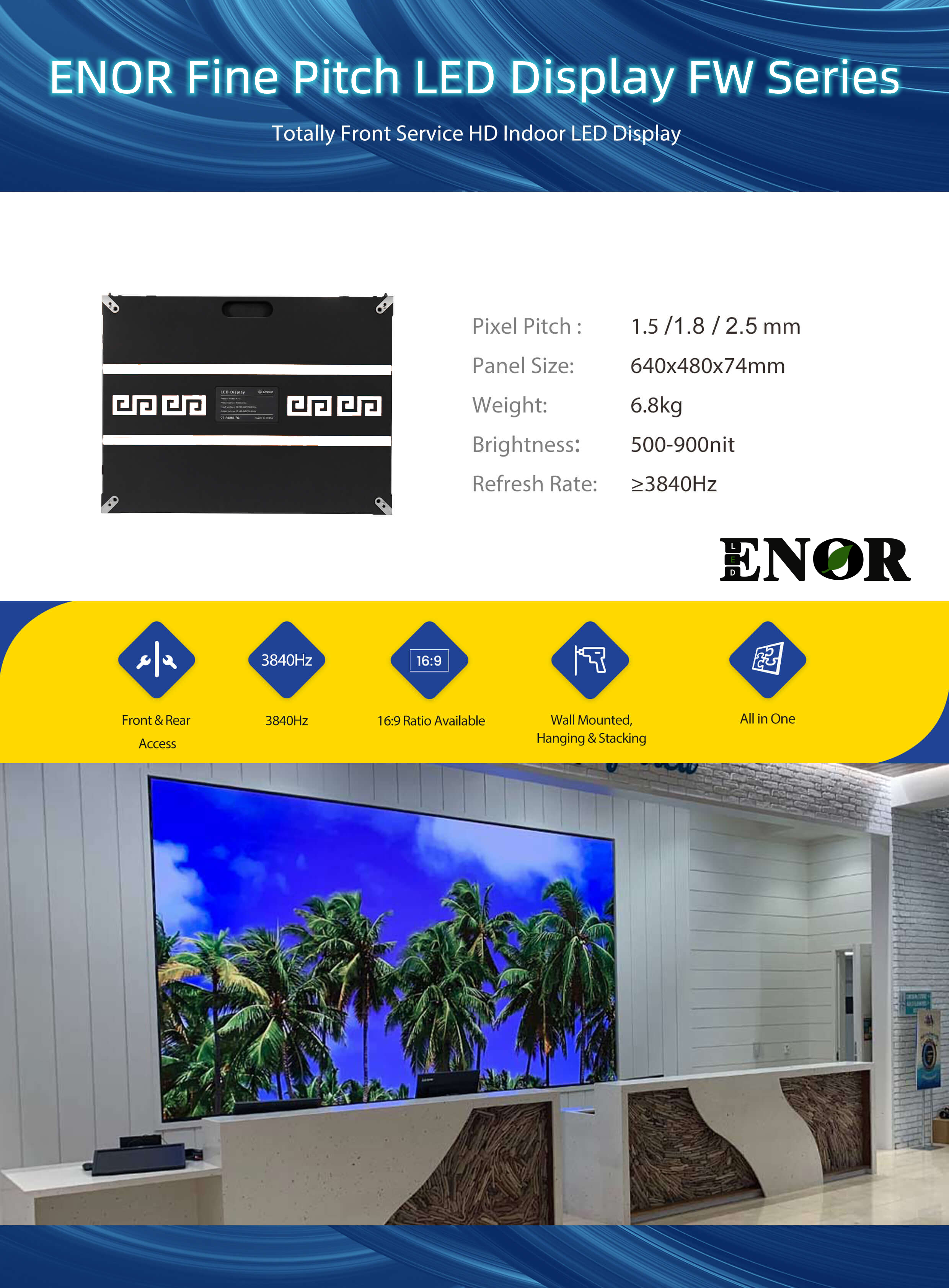 ENOR Fine Pitch LED screen FW Series (1)