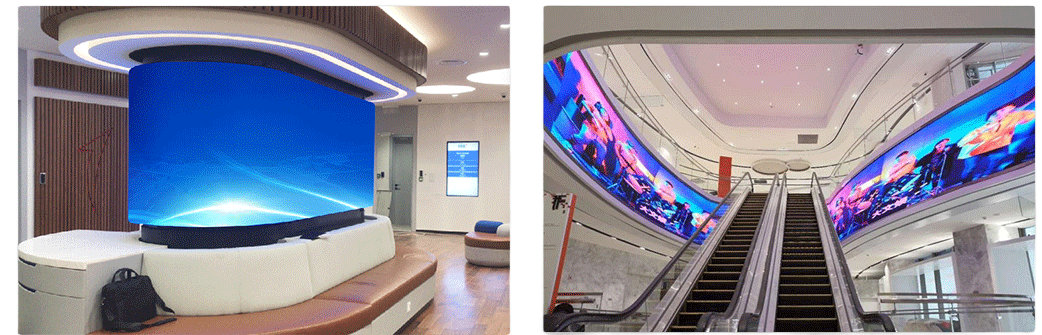 curved led screen for advertising