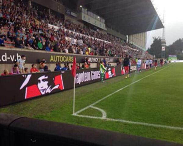 football stadium led wall installation